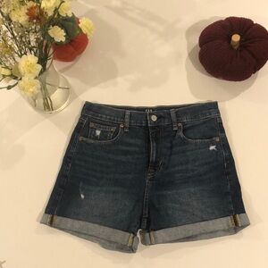 Gap high rise rolled denim jeans size 4 / 27R